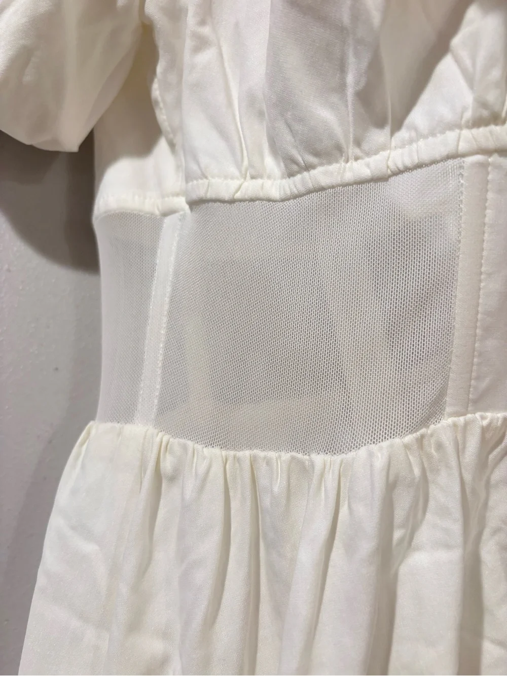 Blue Blush Cream Puff Sleeve Sundress in size M - Picture 4 of 6